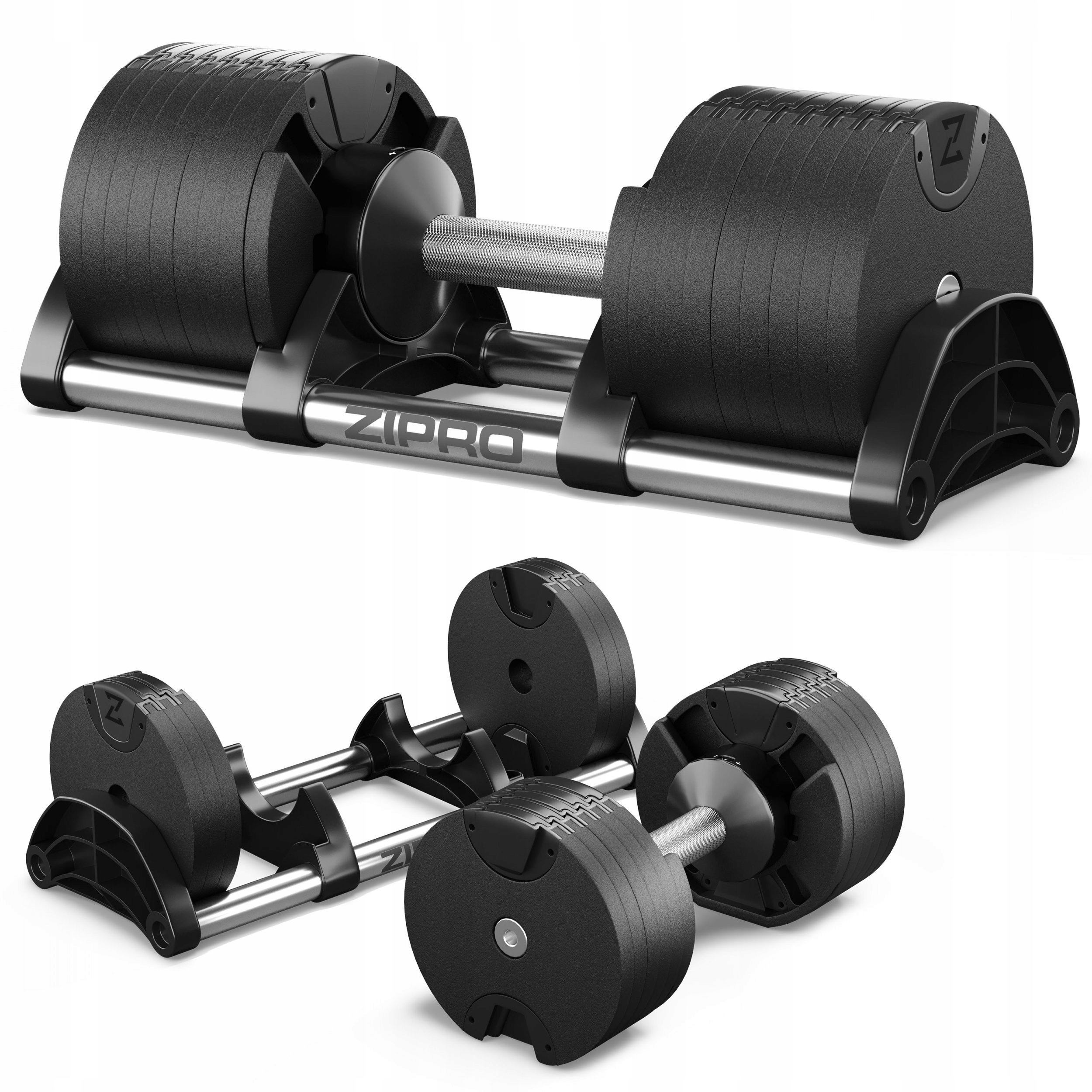 Hantel Regulowane 36kg Szybki System Regulacji Hantla Sztangielka Zipro