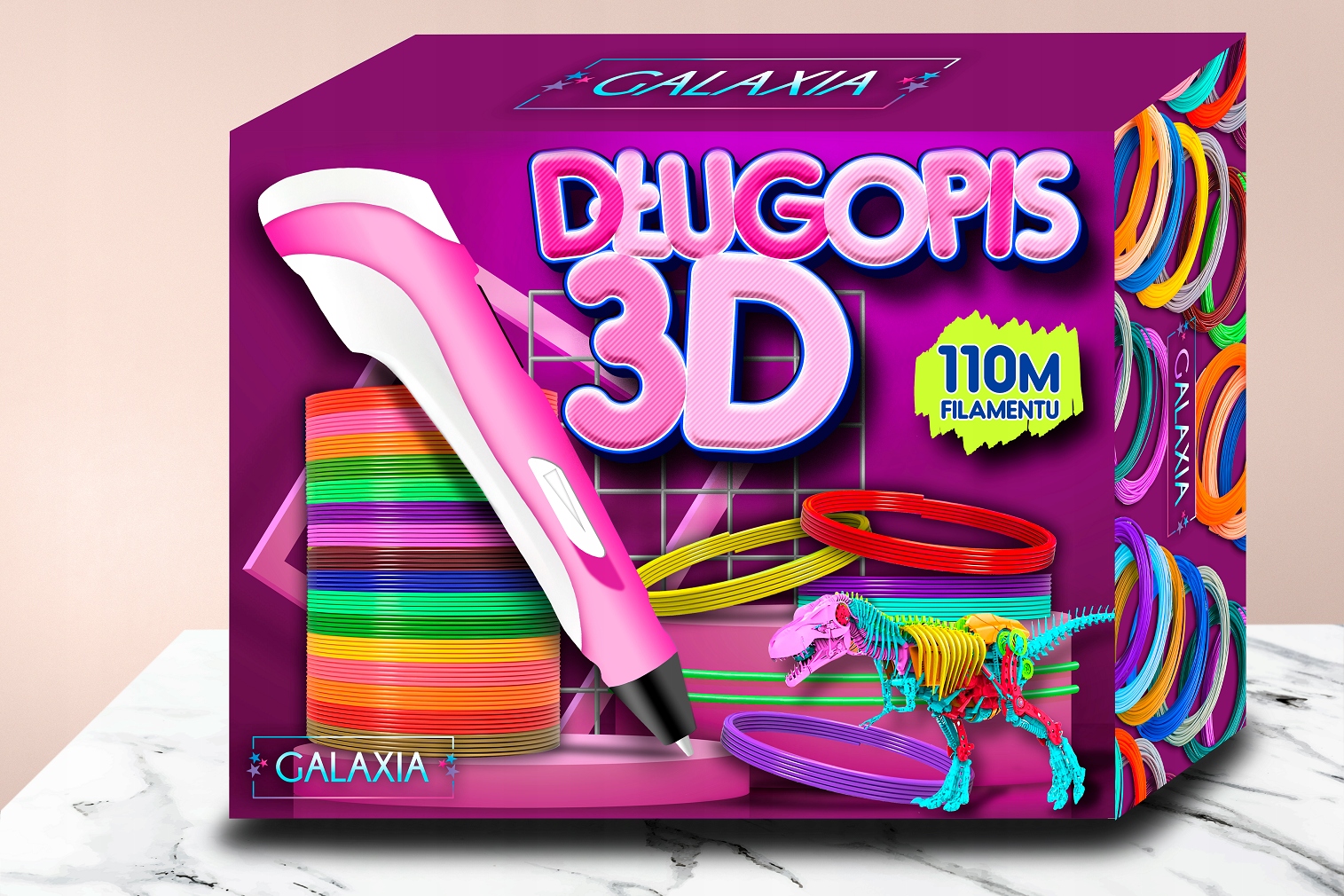 DŁUGOPIS 3D DLA DZIECI DRUKARKA 3D ZESTAW WKŁADY ZABAWKA DLA DZIECI Kod producenta 3D PEN PINK