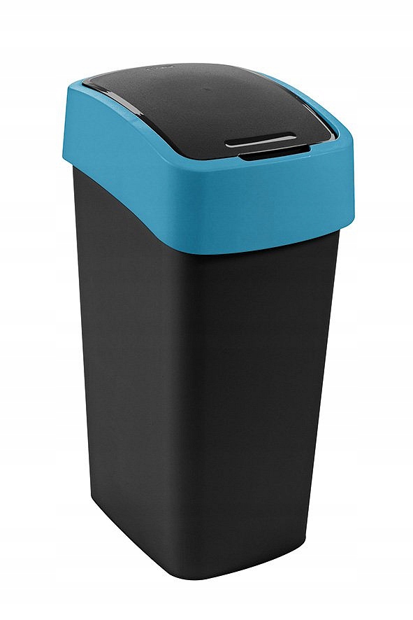 Odpadkový koš Flip Bin 45l černý/modrý