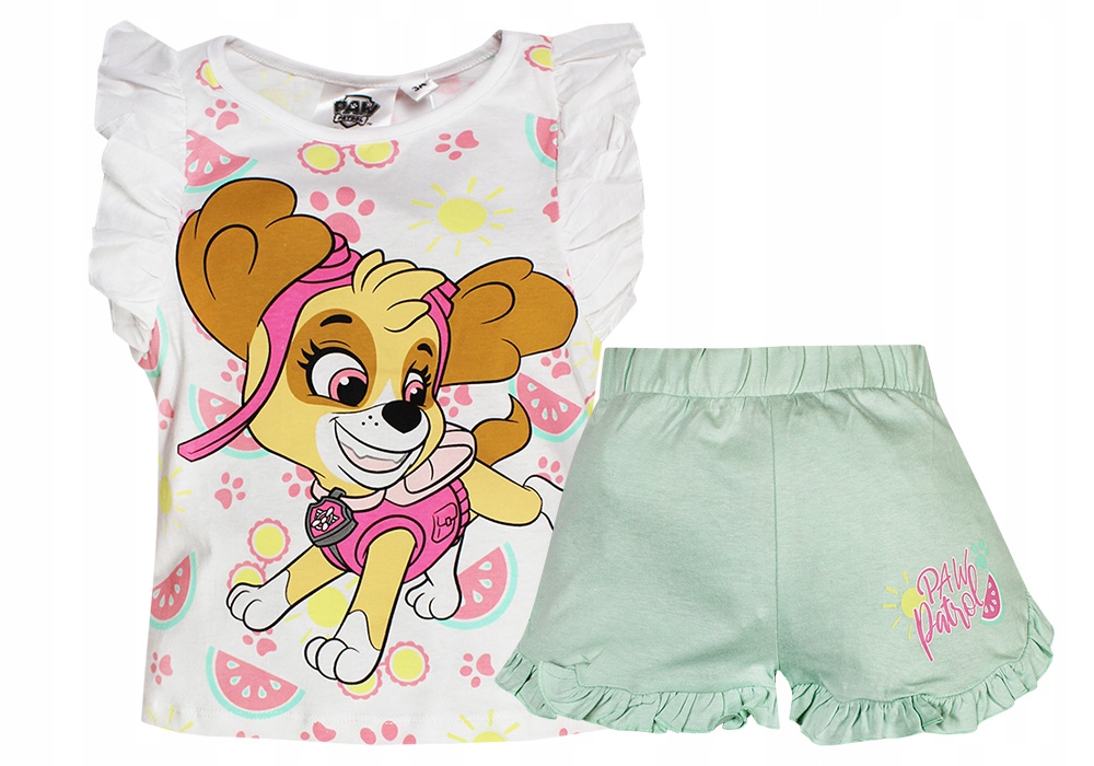 

Psi Patrol Zestaw Dziewczęcy Bluzka Spodenki 110