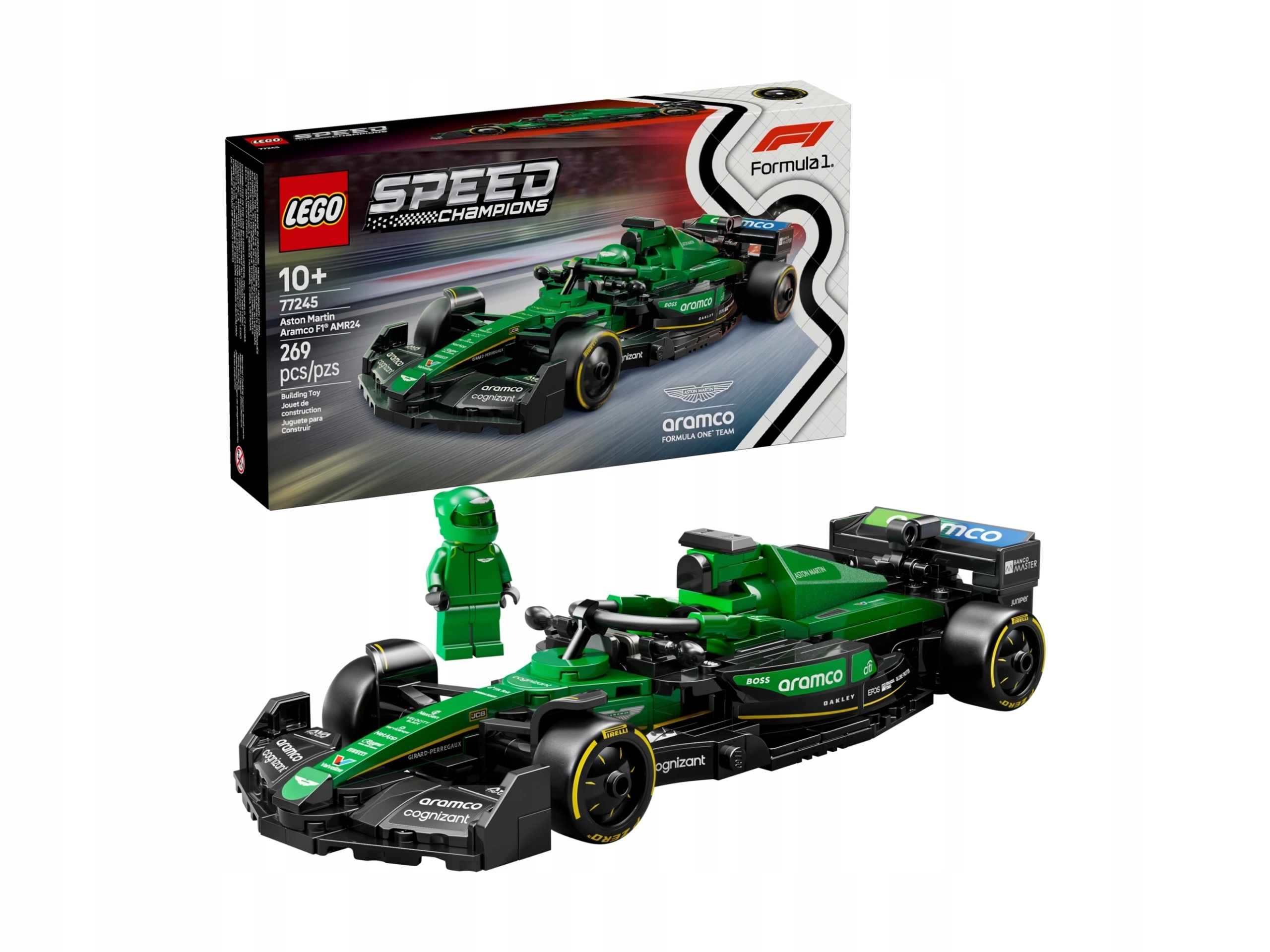 Lego Speed ​​​​Champions F1 Formule Aston Martin Aramco AMR24 77245