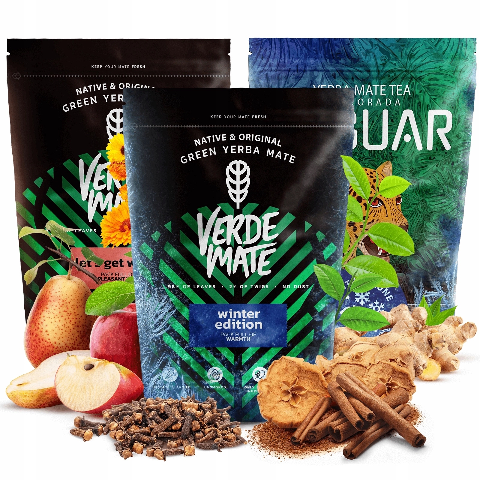 Levně Zimní sada Yerba Mate Verde Mate Nejlepší na zimu 3x400g na Vánoce