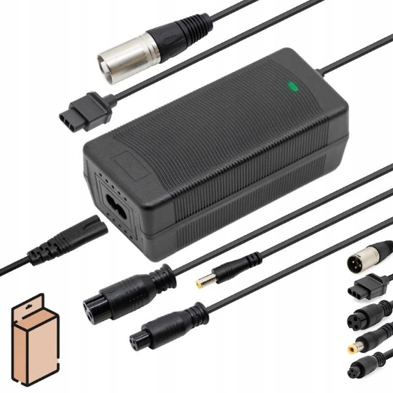 48V nabíječka 54,6V výstup 2A s GX16/GX12/XLR/DC 5,5×2,1/special Niu kone