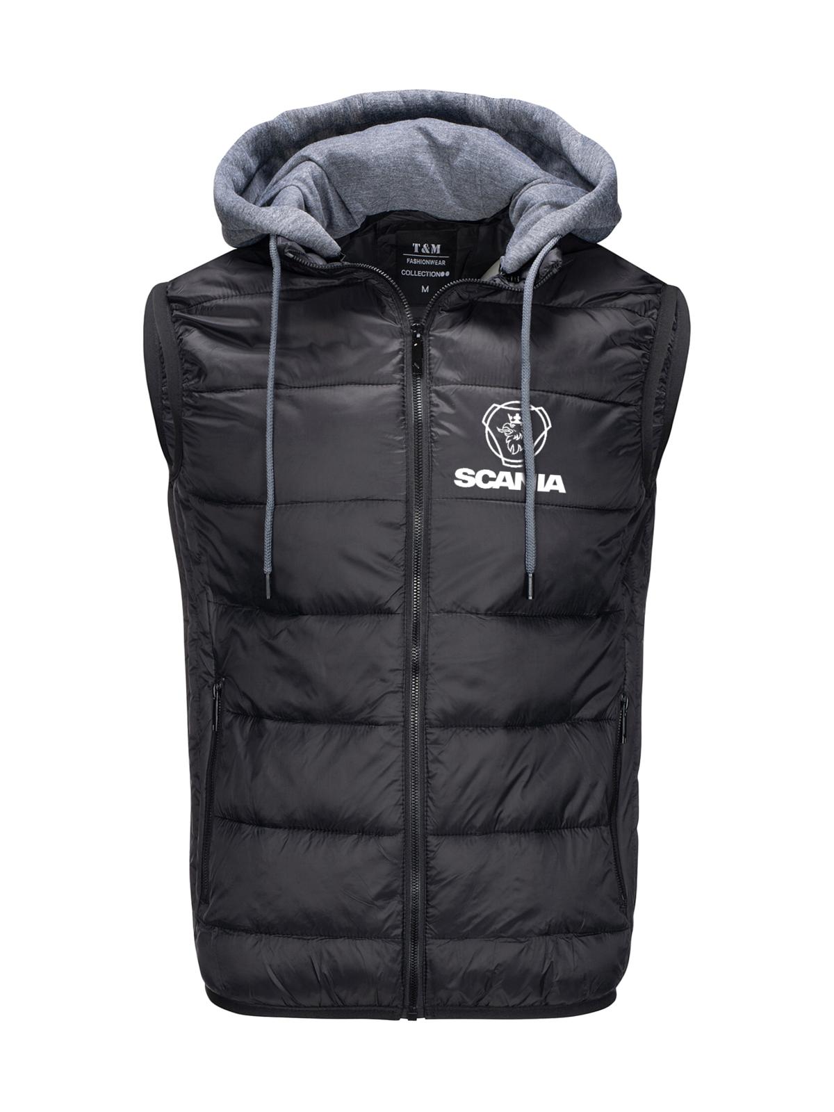 Bunda Bez Rukávů S Prošívaným Zateplením Scania Černá L