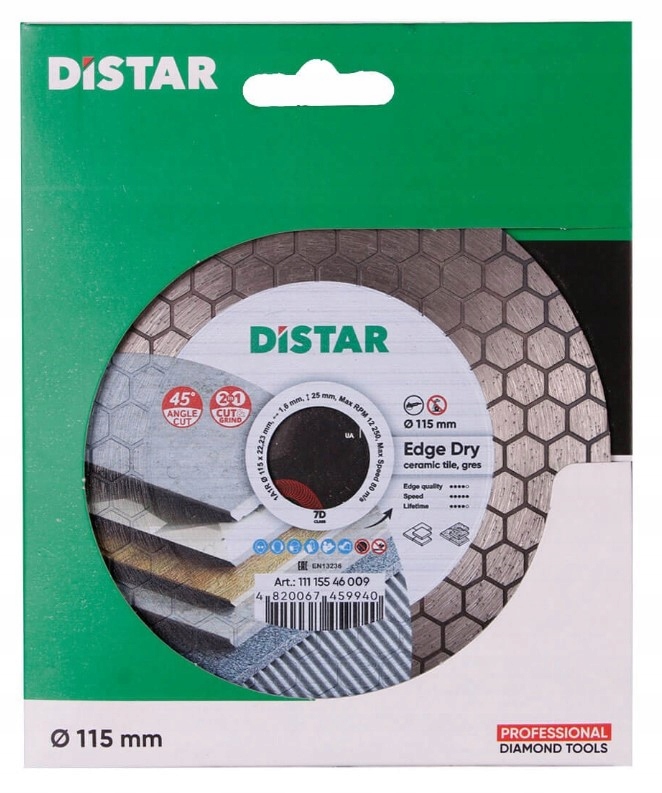 

Distar Edge Dry 115mm 45 Cięcie Jolly Ukosowanie