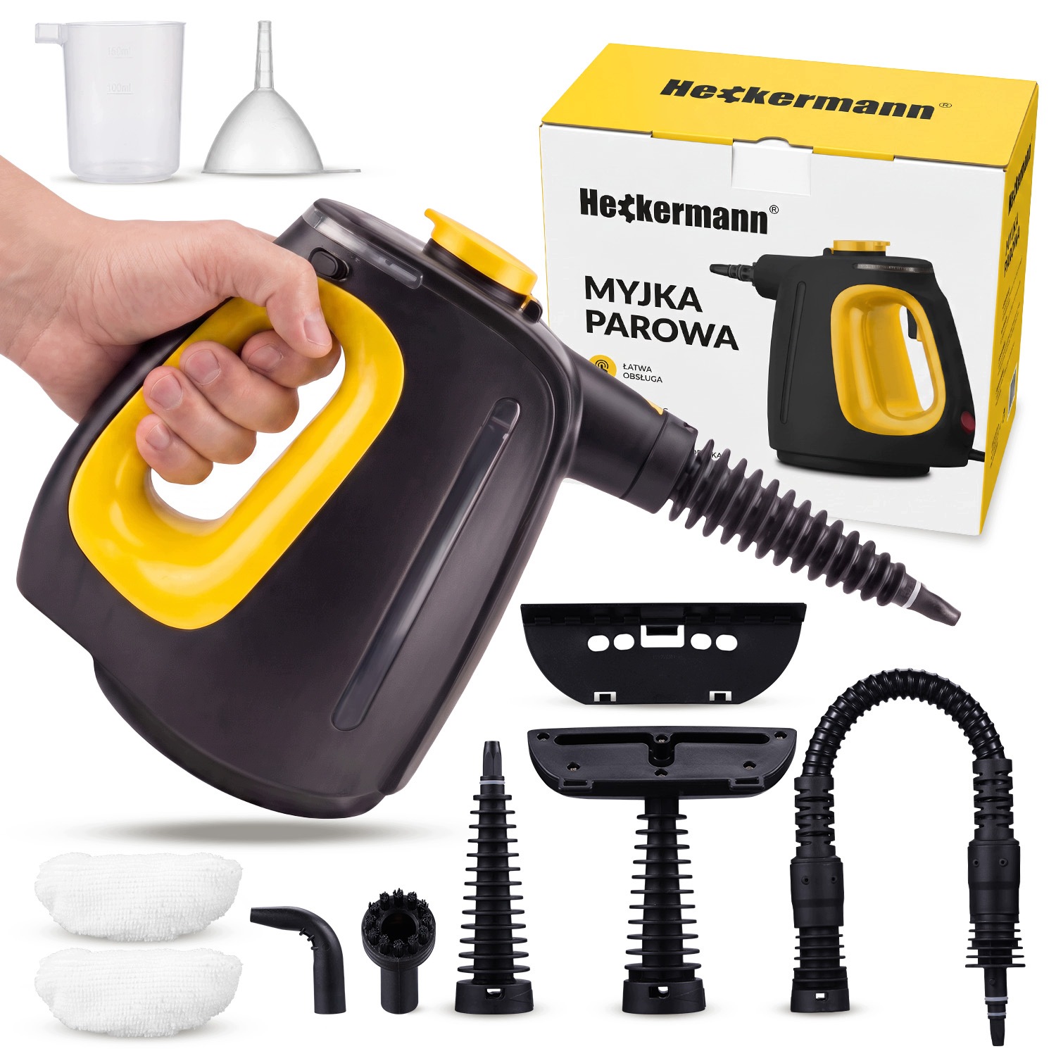 Parní Čistič 550 ML Tlakový Čistič Oken Spár, Ruční Parní Čistič 1350 W