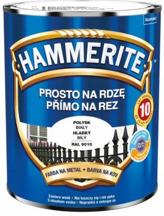 

Hammerite Połysk Biały 2,5 L
