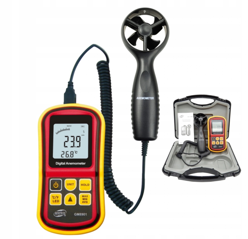 Profesjonalny Anemometr Benetech GM8901