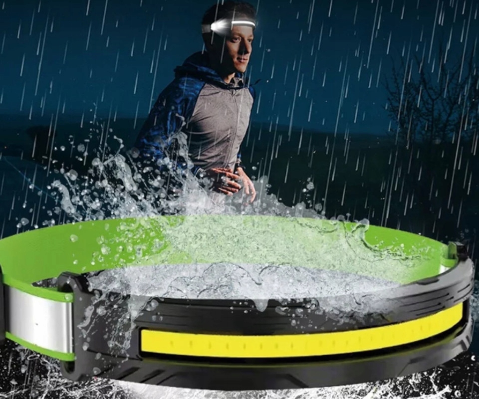 LATARKA CZOŁOWA NA CZOŁO NA GŁOWE WATERPROOF MOCNA Źródło światła LED