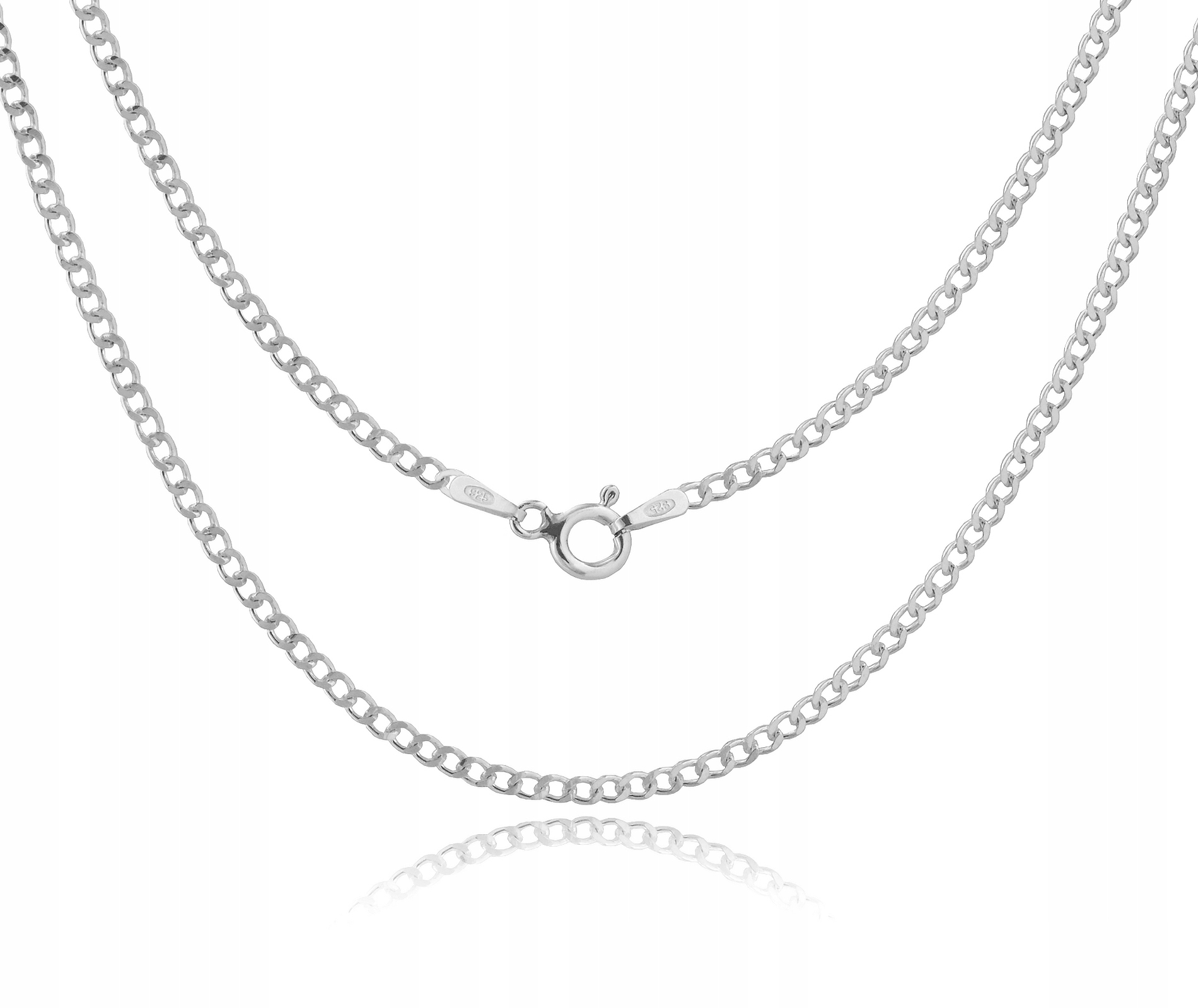 

Pancerka Srebrny Łańcuszek 65 CM Damski Męski 925