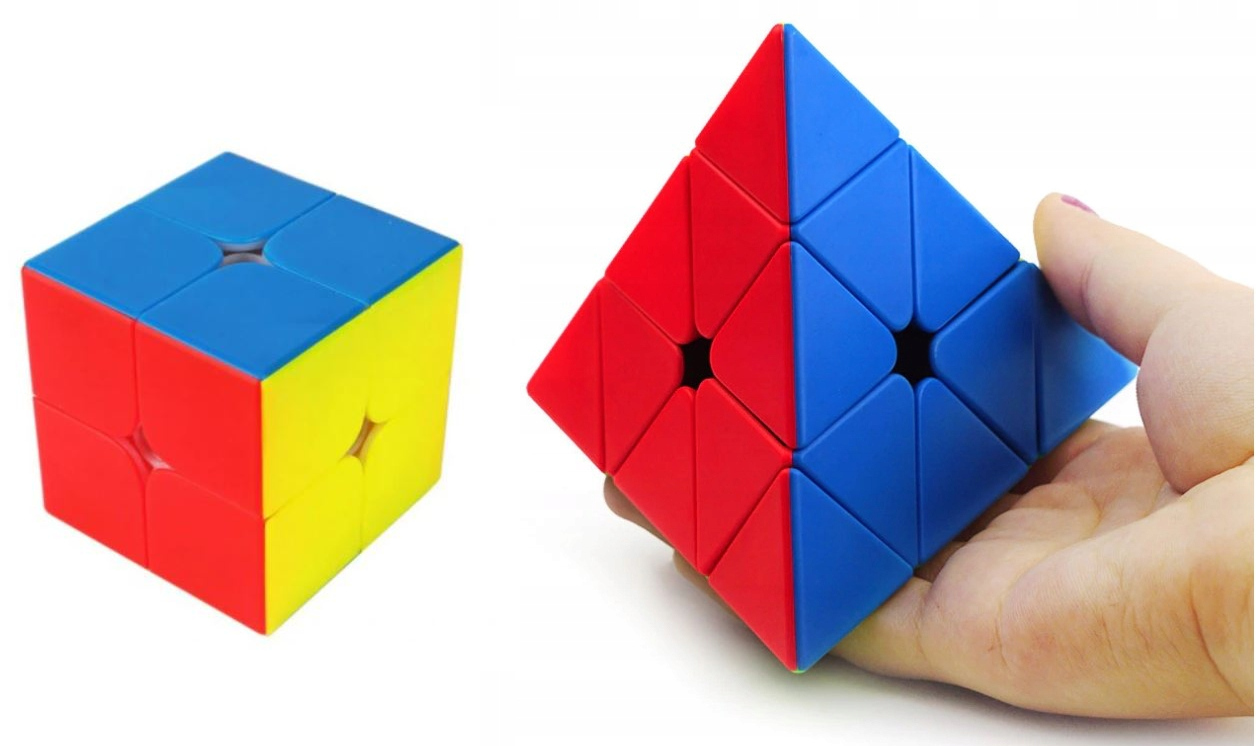 zestaw KOSTKA logiczna PIRAMIDA CUBE 2 x 2 magic