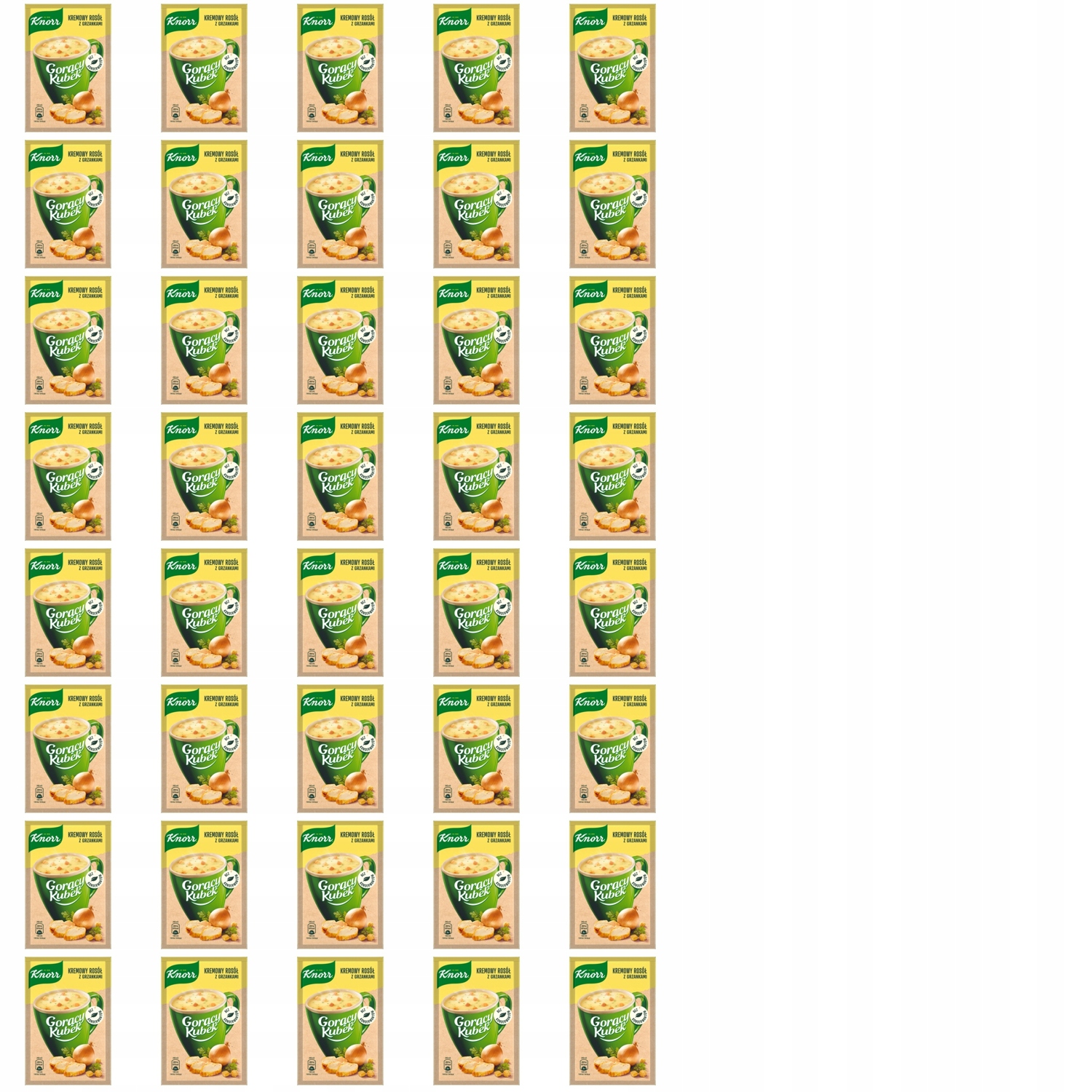 40x 16g Knorr gorący kubek krem z kury z grzankami Karton