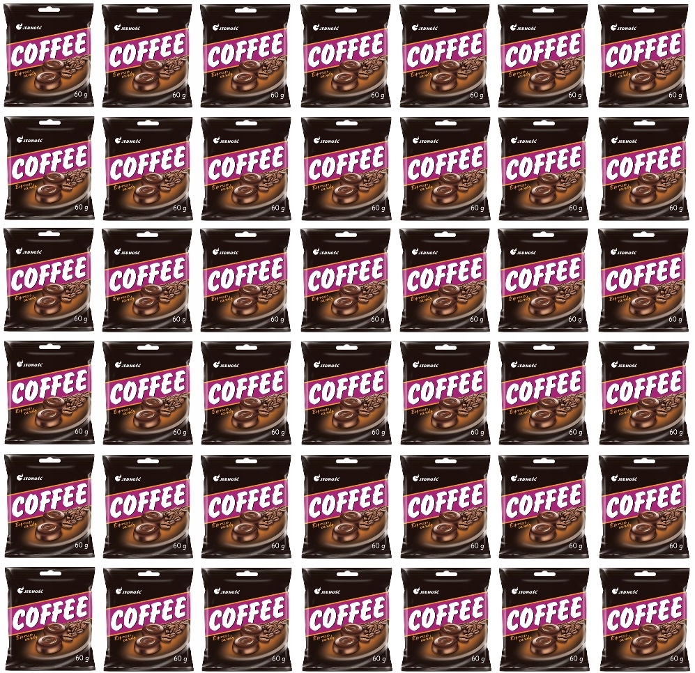 42x 60g Jedność Karmelki kawowe Coffee Karton