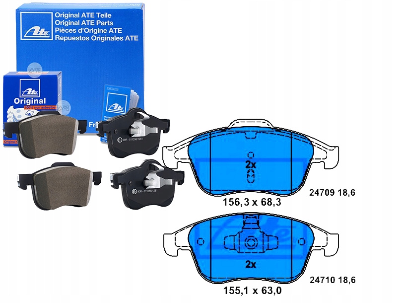 Brzdové Destičky Renault Přední Clio Laguna Megane