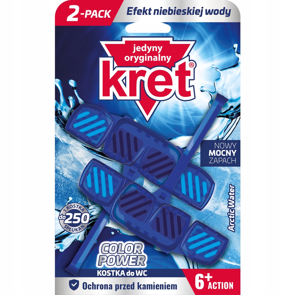

Kret Kostka do Wc Color Power Arctic Water 2x40g