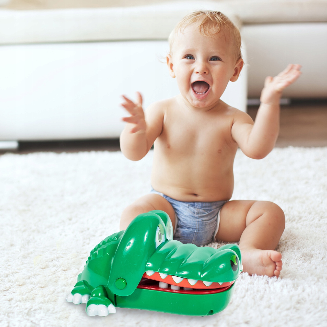 GRA RODZINNA KROKODYL U DENTYSTY CHORY ZĄBEK Wysokość produktu 8 cm