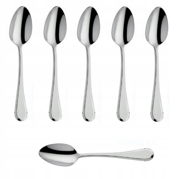 AMEFA SZTUĆCE NIERDZEWNE ŁYŻECZKI DO HERBATY KAWY DRIFT ZESTAW DLA 6 OSÓB