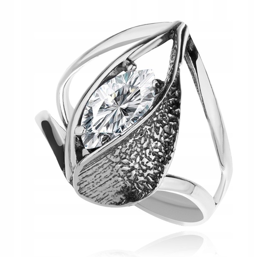 

Srebrny Pierścionek Z CYRKONIĄ.Pr.925! Rozmiar 17