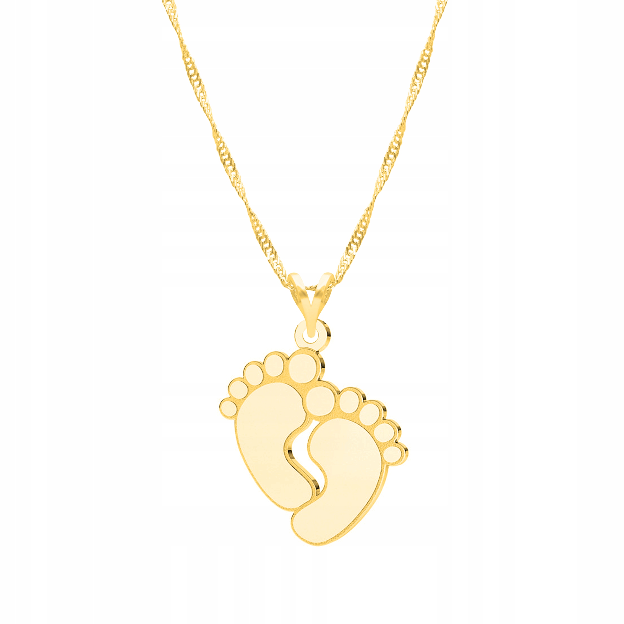 Řetízek zlatý náhrdelník 925 Dětské nožičky