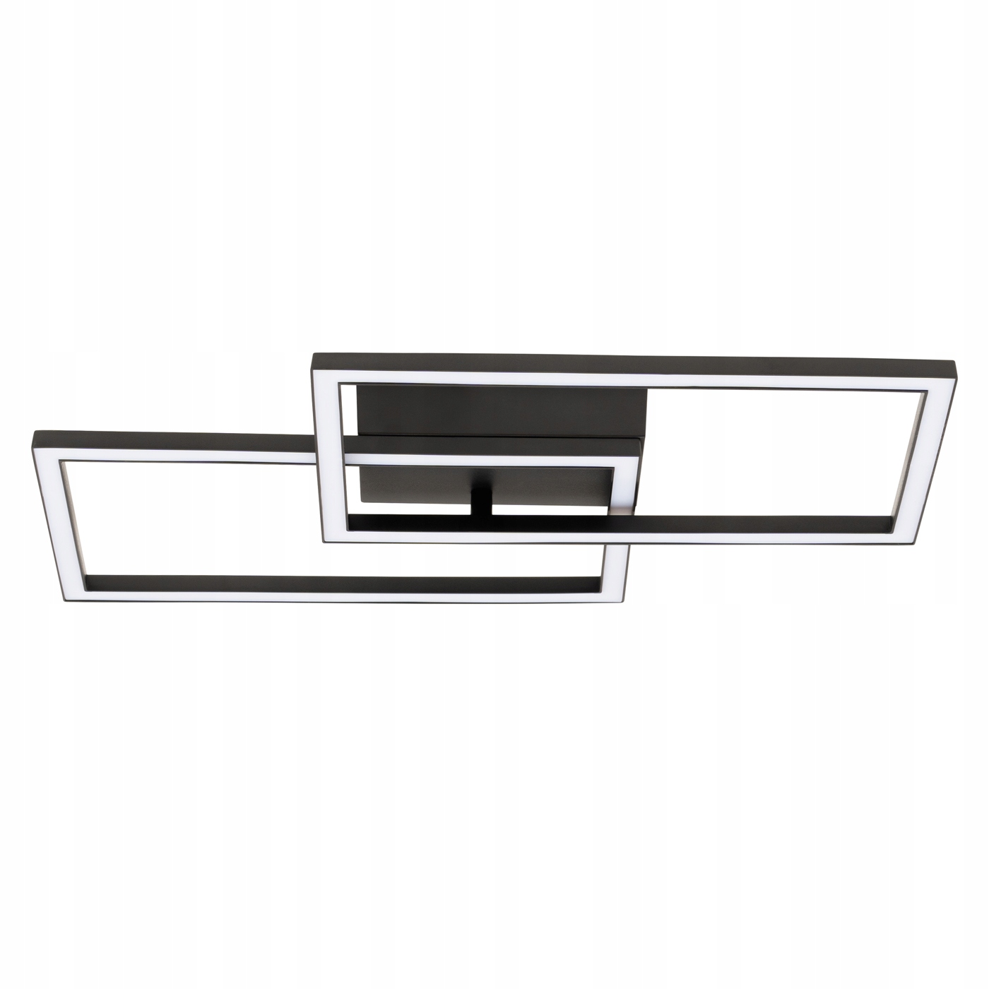 Plafon Glare 2 prostokąt czarny Led 4000K nowoczesna lampa młodzieżowa