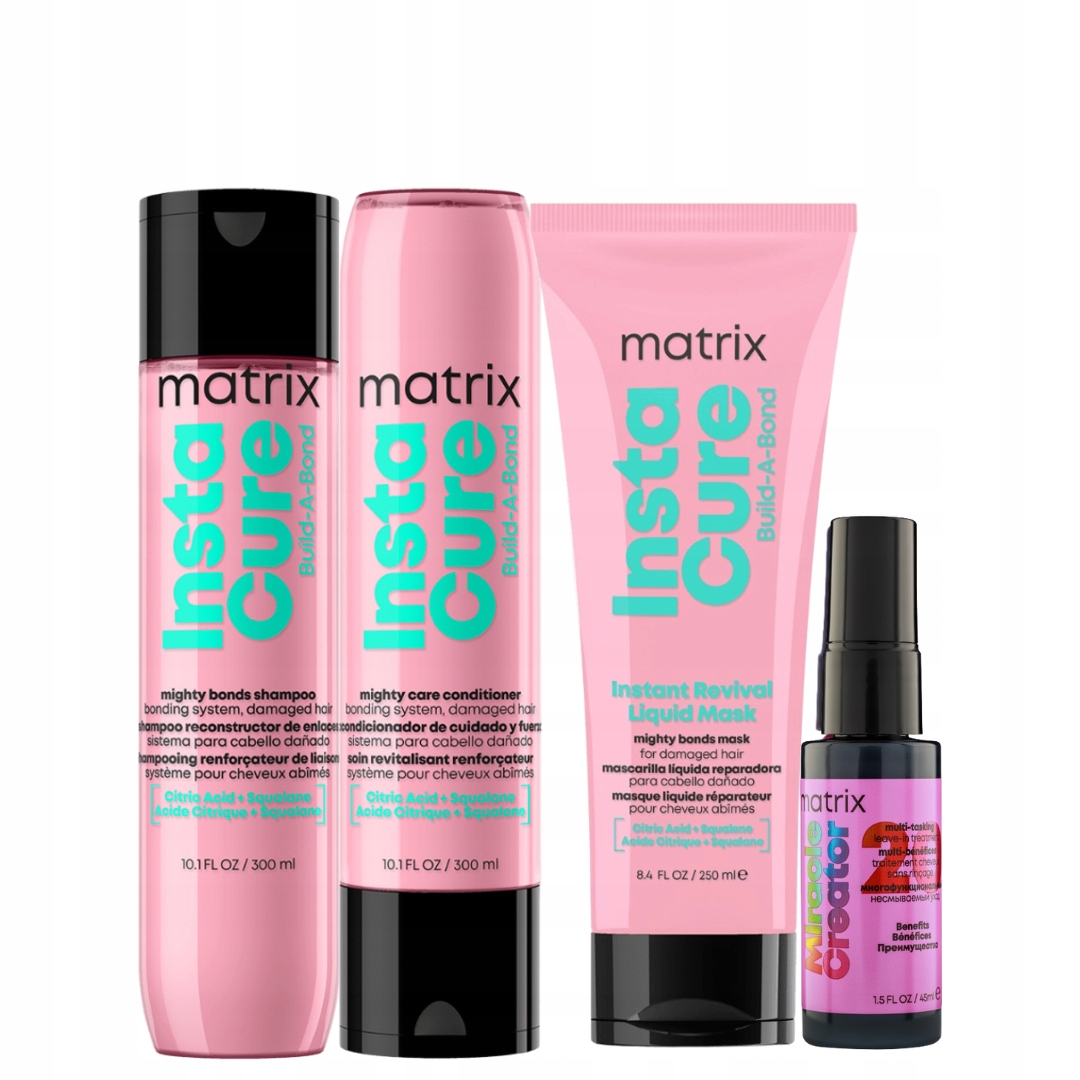 Matrix Instacure Build-A-Bond: szampon, odżywka, maska do włosów