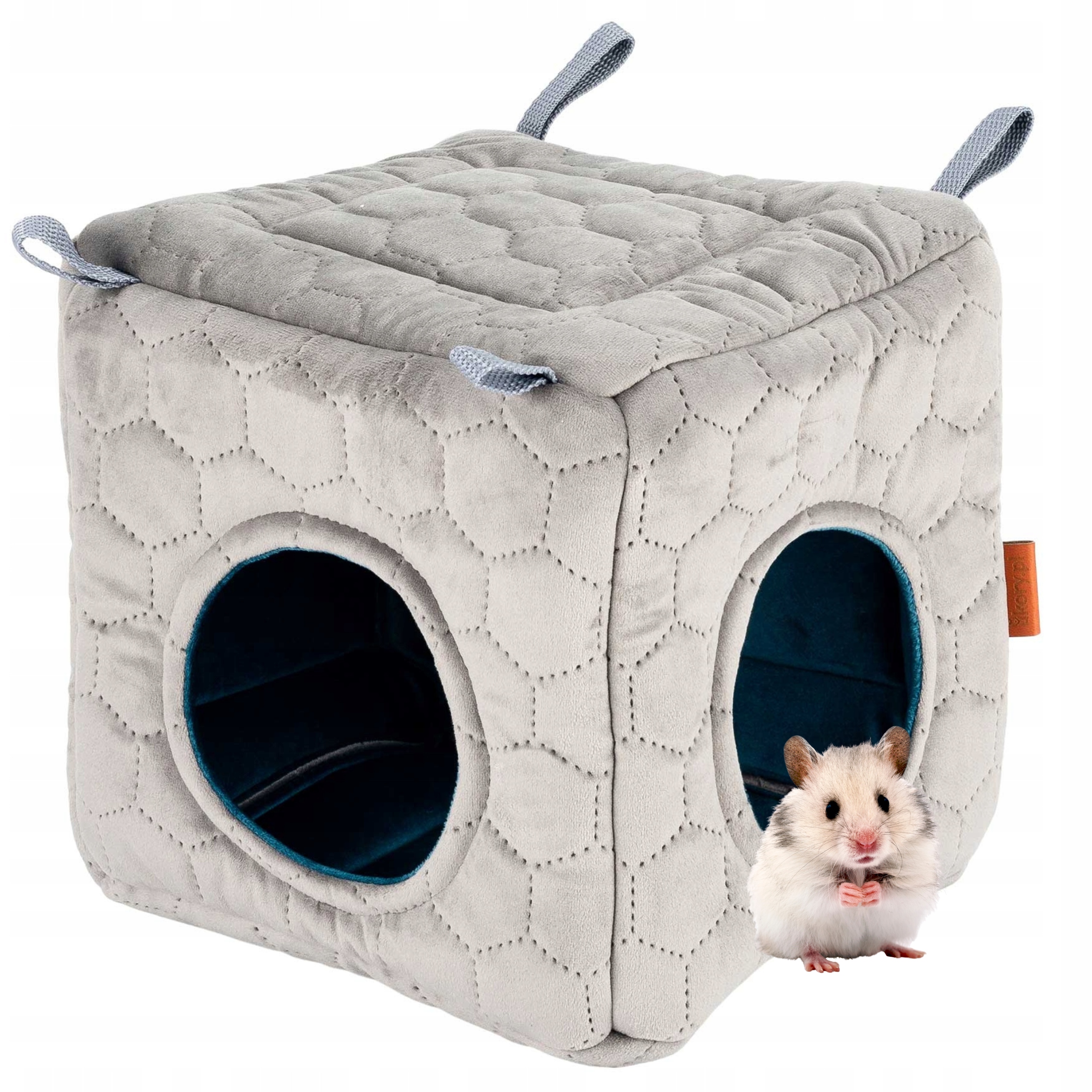 Kostka Domeček 2 Vchody Křeček Myš Králík Krysa Osmák Degu 22x22 cm uKory