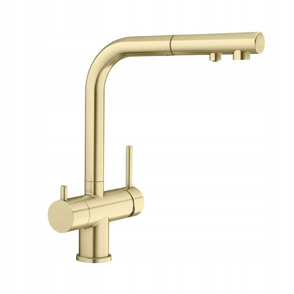 Blanco Fontas-s II bateria kuchenna z w/w satin gold