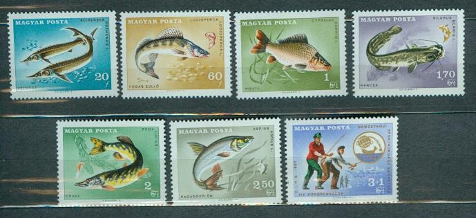WĘGRY ** RYBY, wędkarstwo Mi 2344-50