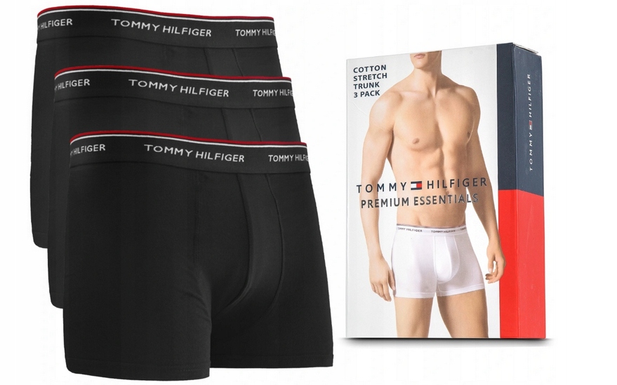 4# 3 pak 3 Szt męskie majtki bokserki Tommy Hilfiger M