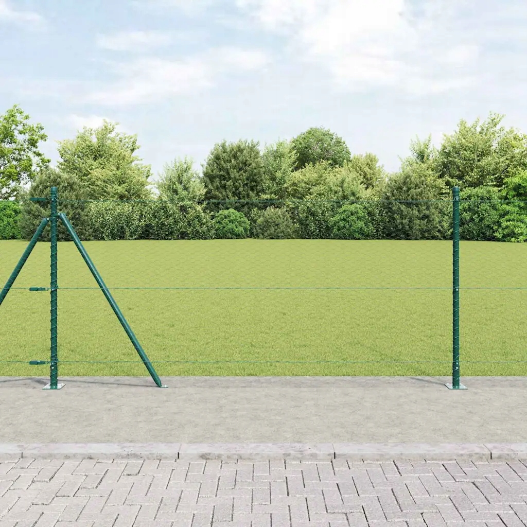 Plot s příspěvky Zelená 0.8 x 10 m Ocel potažená Pvc Zelená 3353477