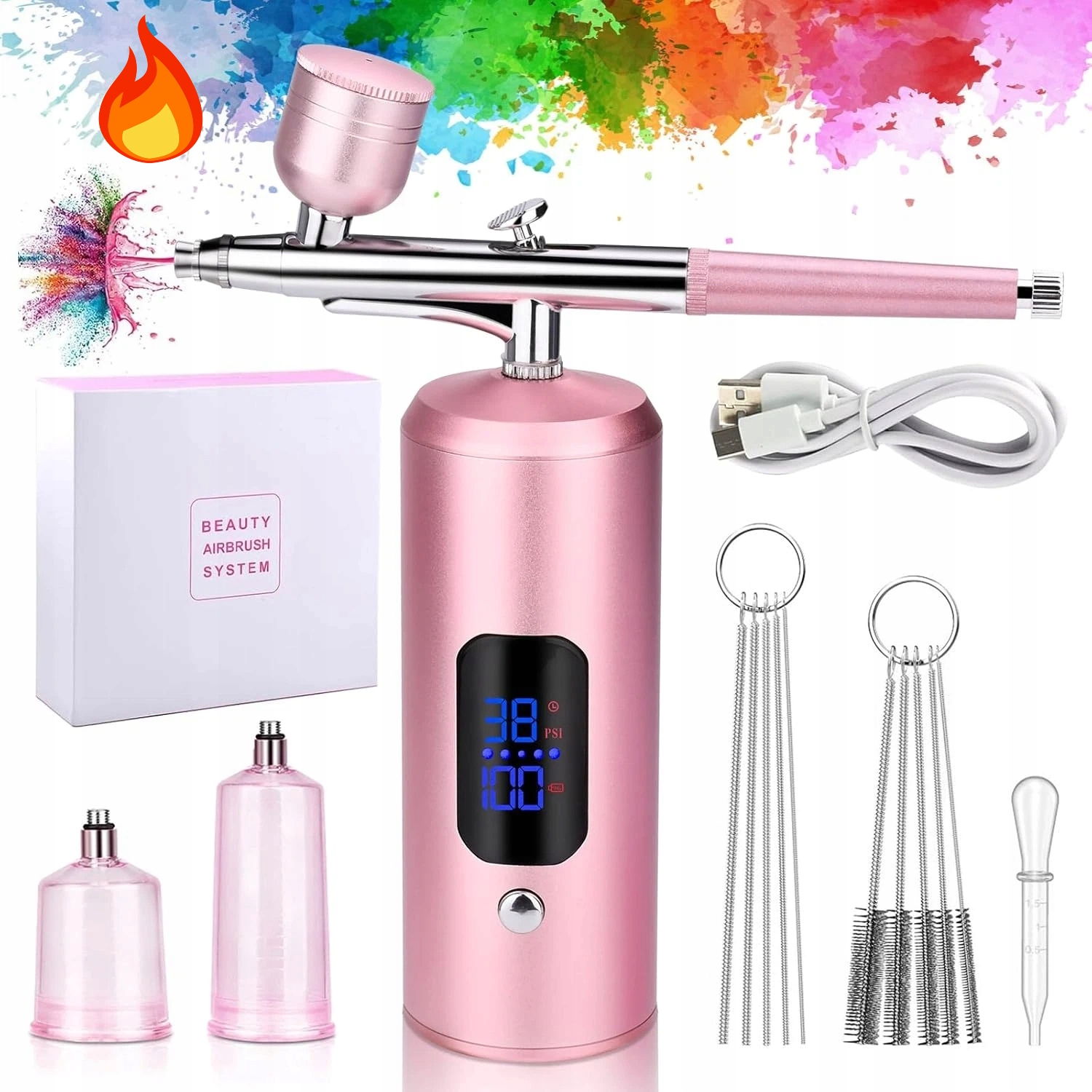 Profesionální Airbrush Na Manikúru – 0.3 MM, Kovové Pouzdro