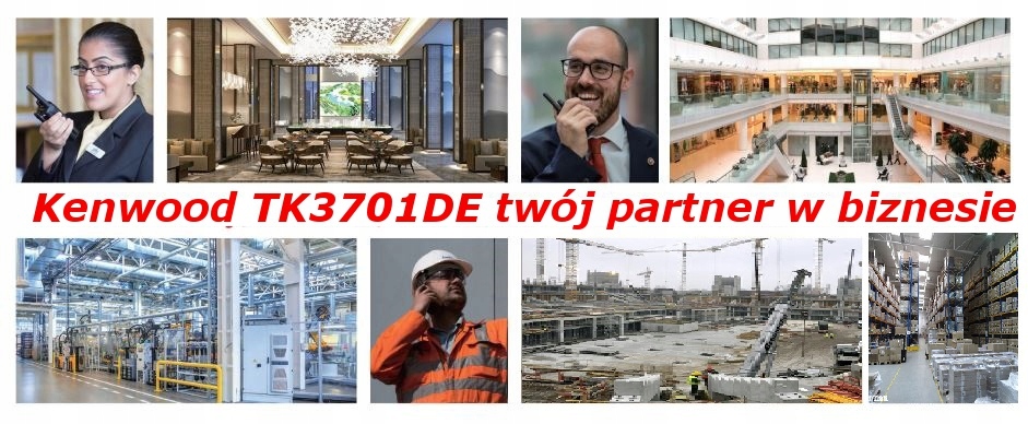 Kenwood TK3701DE profesjonalne krótkofalówki 4 szt Model TK3701DE