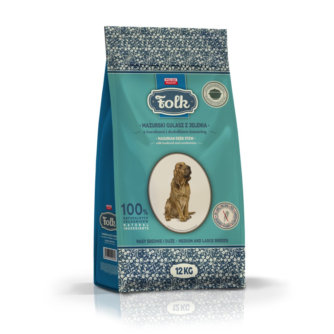 Levně Folk Mazurský jelení guláš s červenou řepou a brusinkami 12 kg
