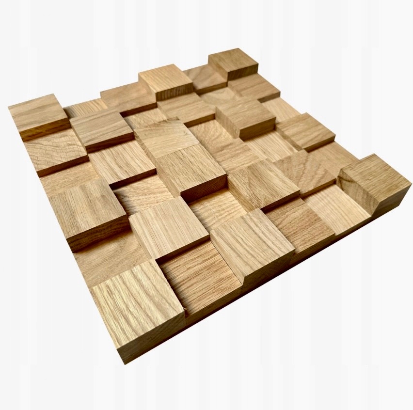 Panel Akustyczny drewniany 30x30cm DĄB Dyfuzor 3d Kod producenta Acoustic 3D