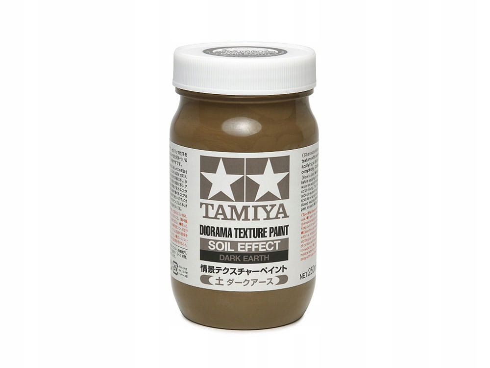 Diorama Texture Paint (Soil Effect, Dark Earth) 250 ml Tamiya 87121