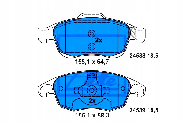 Ate Brzdové Destičky Citroen Přední BERLINGO/C4/DS4 08- Asistent řidiče #28
