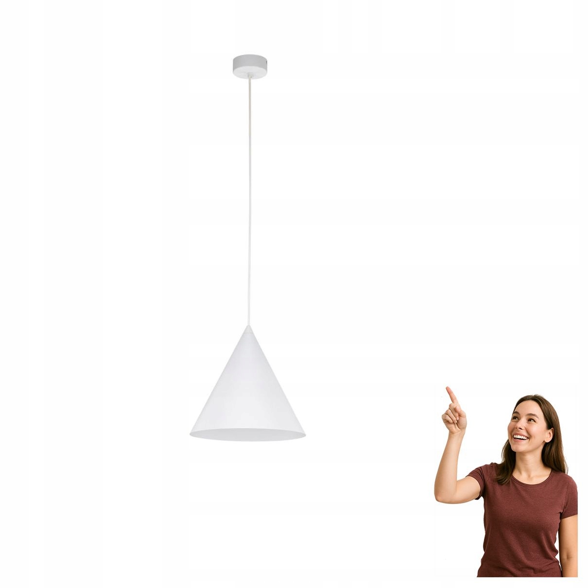 Závěsná lampa Cono White 10008 Tk Lighting