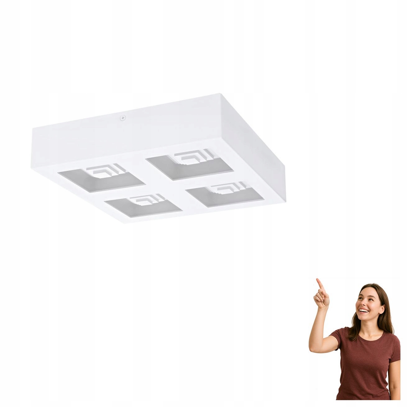 Led stropná a nástenná lampa 4x6,3W Ferreros 96794 Eglo