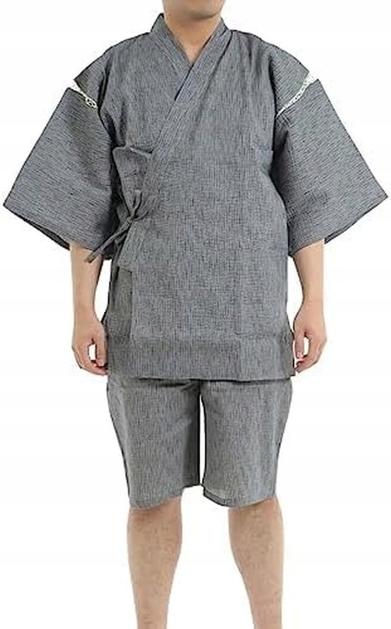 Pánské japonské letní kostým Jinbei Shijira 100% bavlna velikost M 30.6