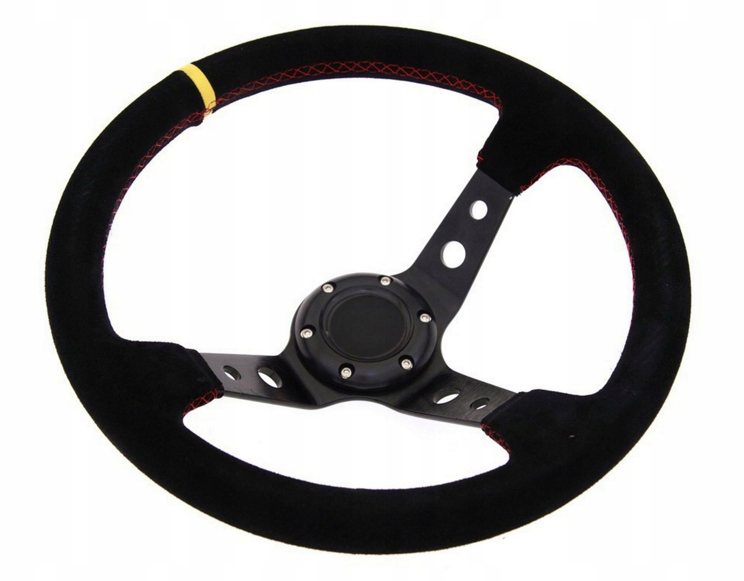 

Kierownica Zamszowa Rajdowa Kjs Drift Czarna 350mm