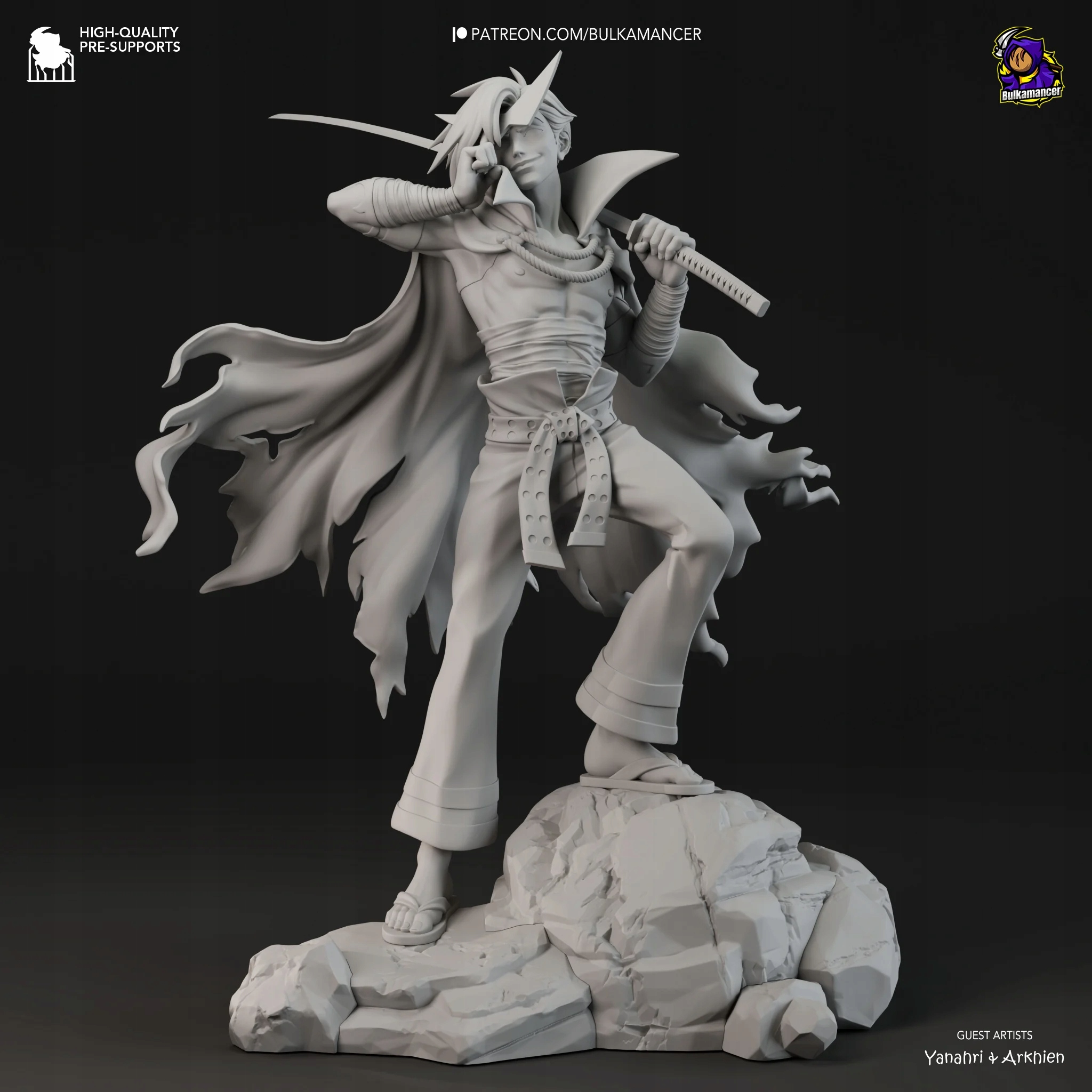 Figurka Kamina Gurren Lagann Bulkamancer Sculpts 3D tisk