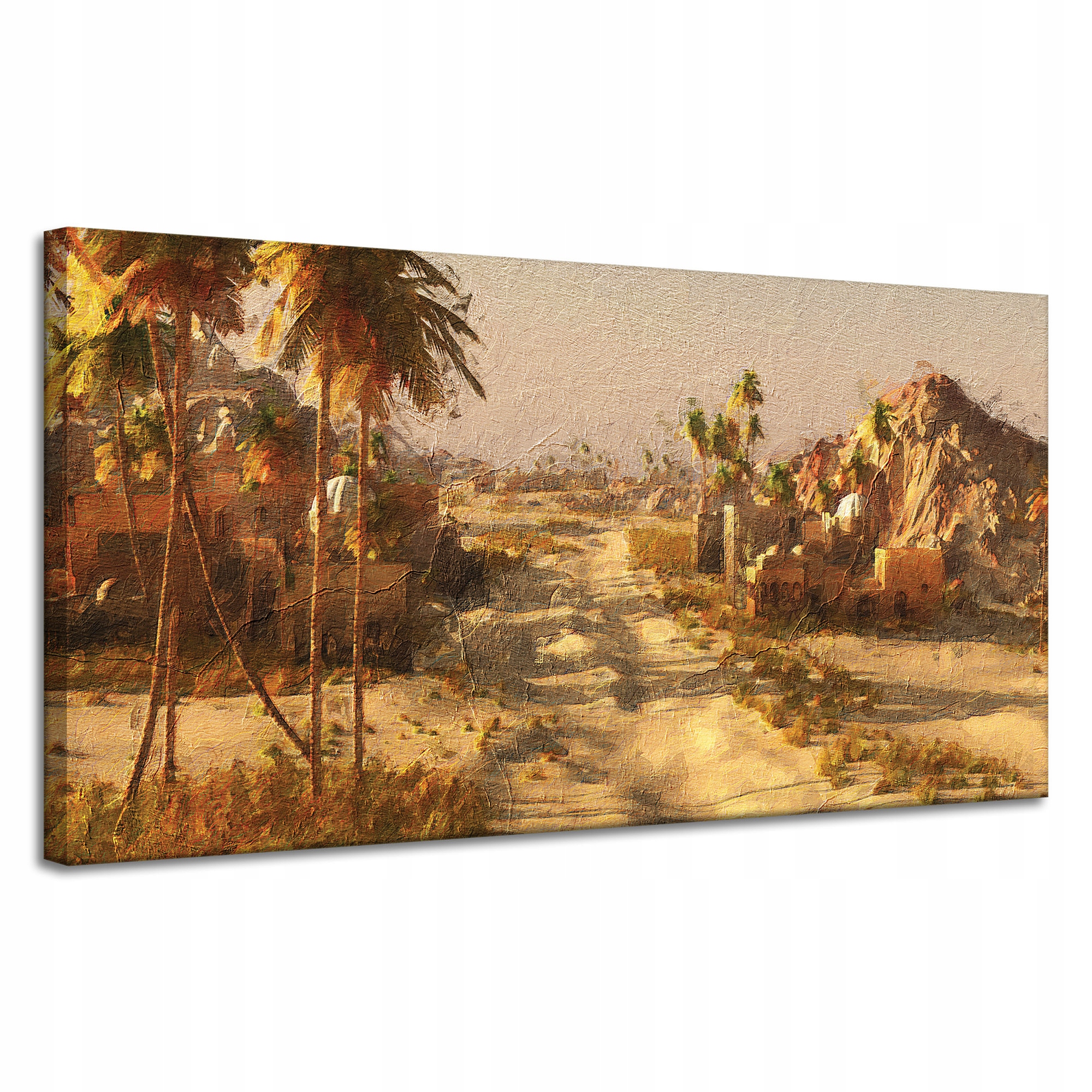 Obraz na plátně Pouštní město Slunce Stará fotografie 120x60 cm