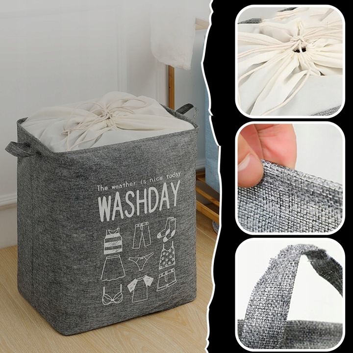 KOSZ TORBA WOREK NA PRANIE ZABAWKI DUŻY 75L Marka inna