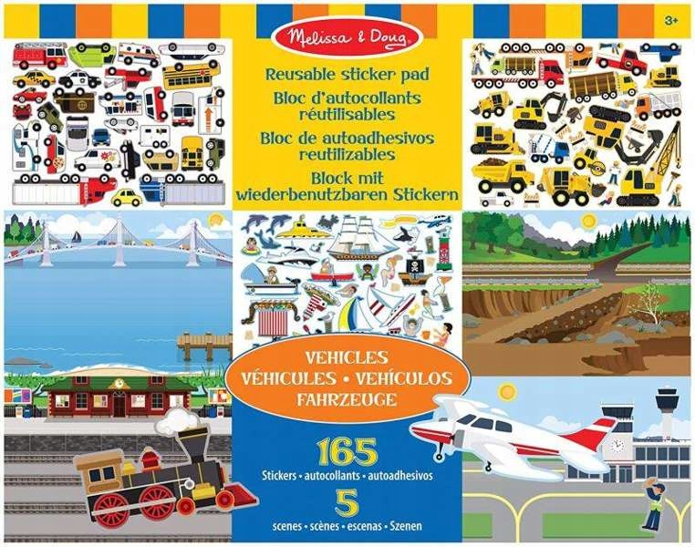 

Zestaw z naklejkami Pojazdy Melissa and Doug