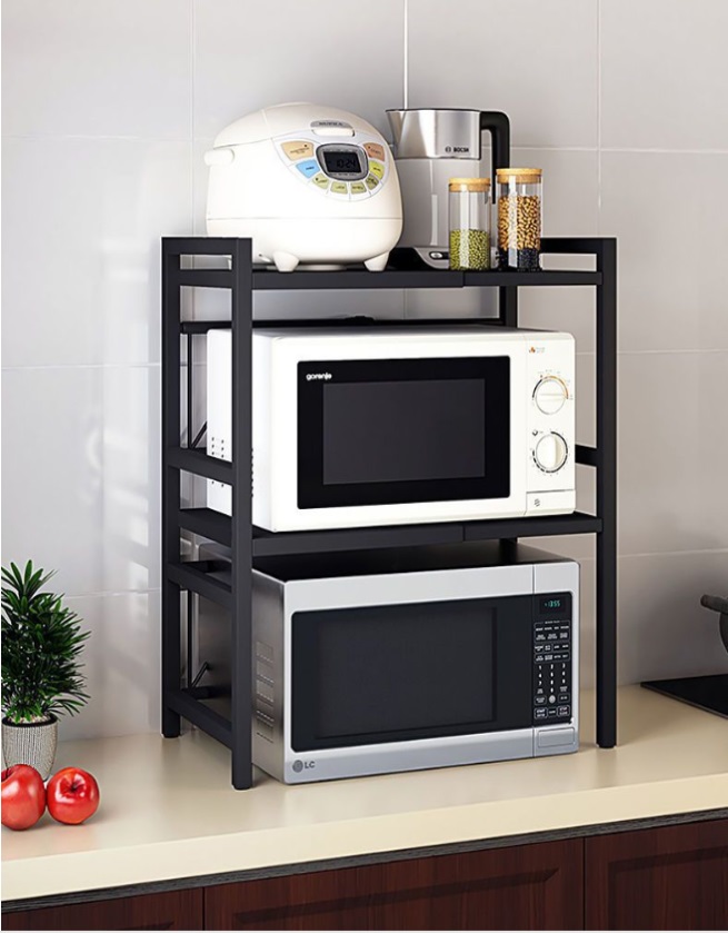 PÓŁKA REGULOWANA PODWÓJNA STOJAK DO KUCHNI NA MIKROFALÓWKĘ + 6 HACZYKÓW EAN (GTIN) 5900100160978