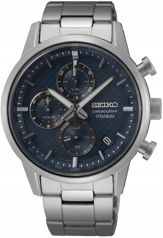 Zegarek Seiko, SSB387P1, Męski , Chronograph Titanium