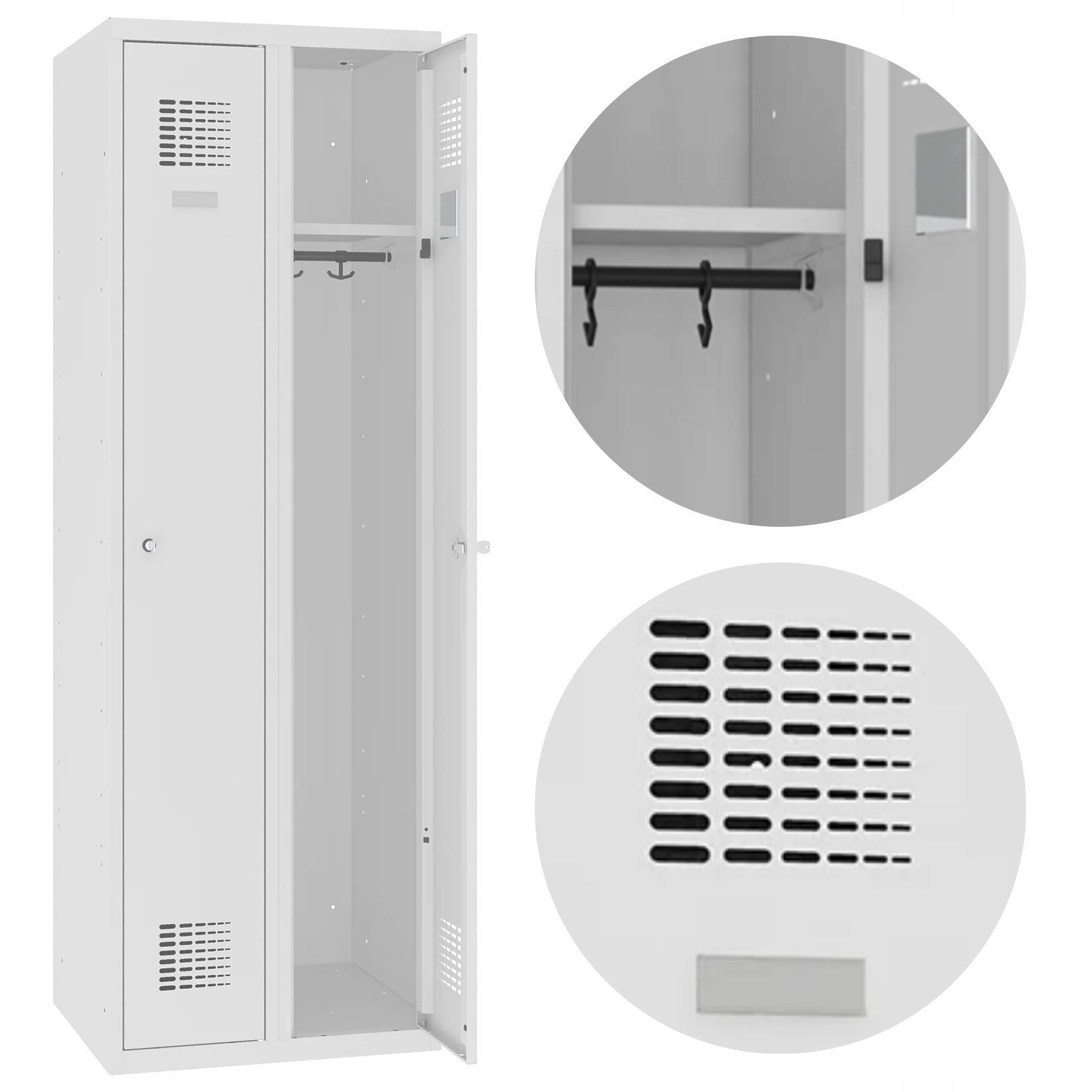 Szafa na ubrania zamek 3PKT szafka BHP pracownicza Marka inny