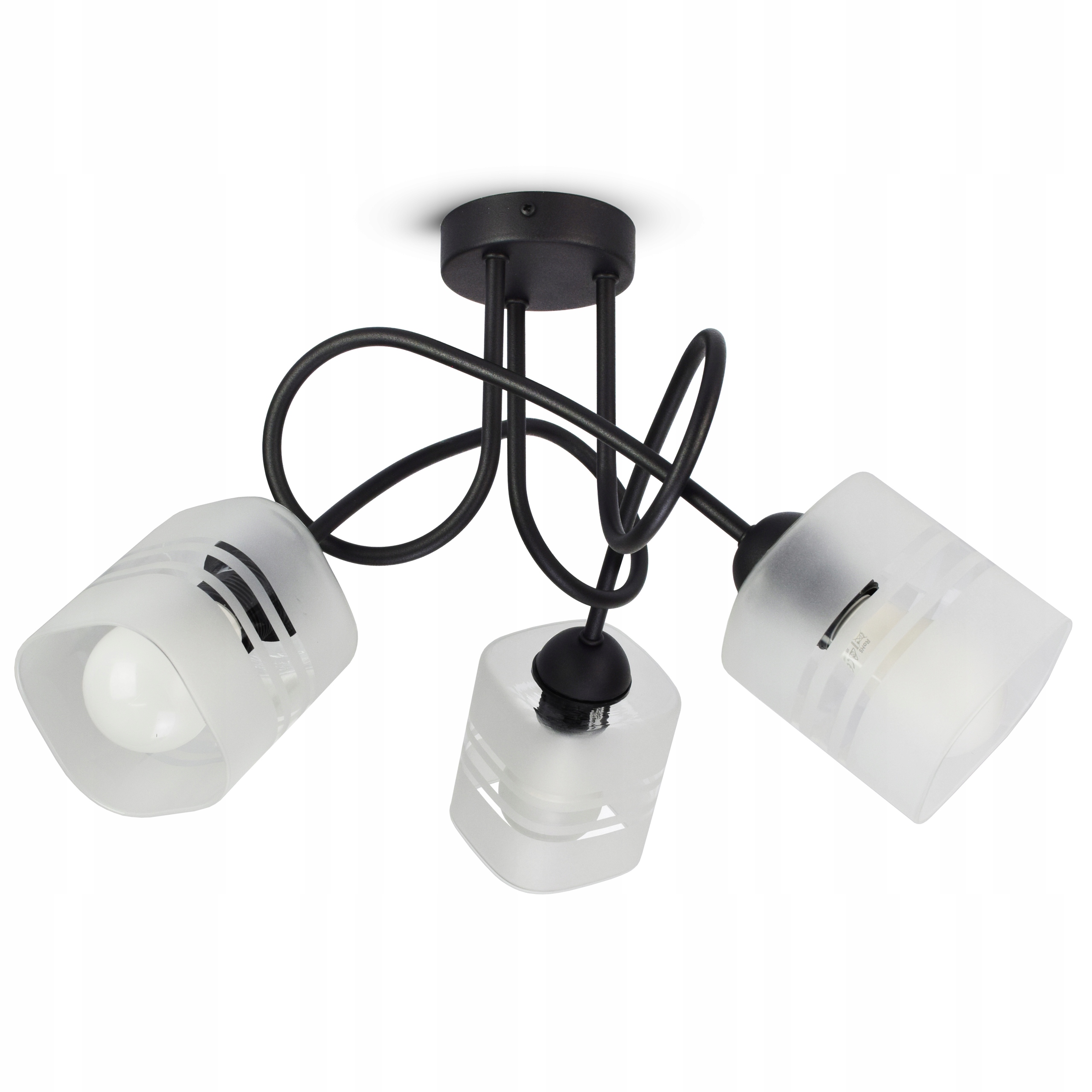 Závěsné Stropní Svítidlo Klasický styl 600-PE3 Led Zmrazené Stínidla