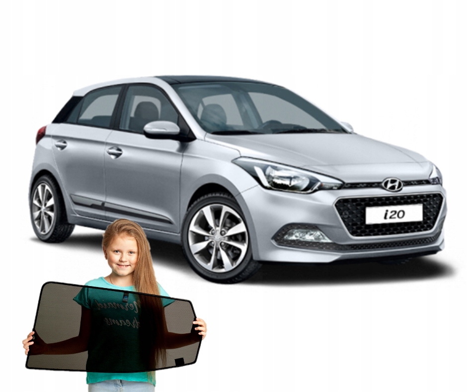 Záclony Rolety Kryty Dedikované na magnety pro Hyundai I20 II 2 Htb 5-dr