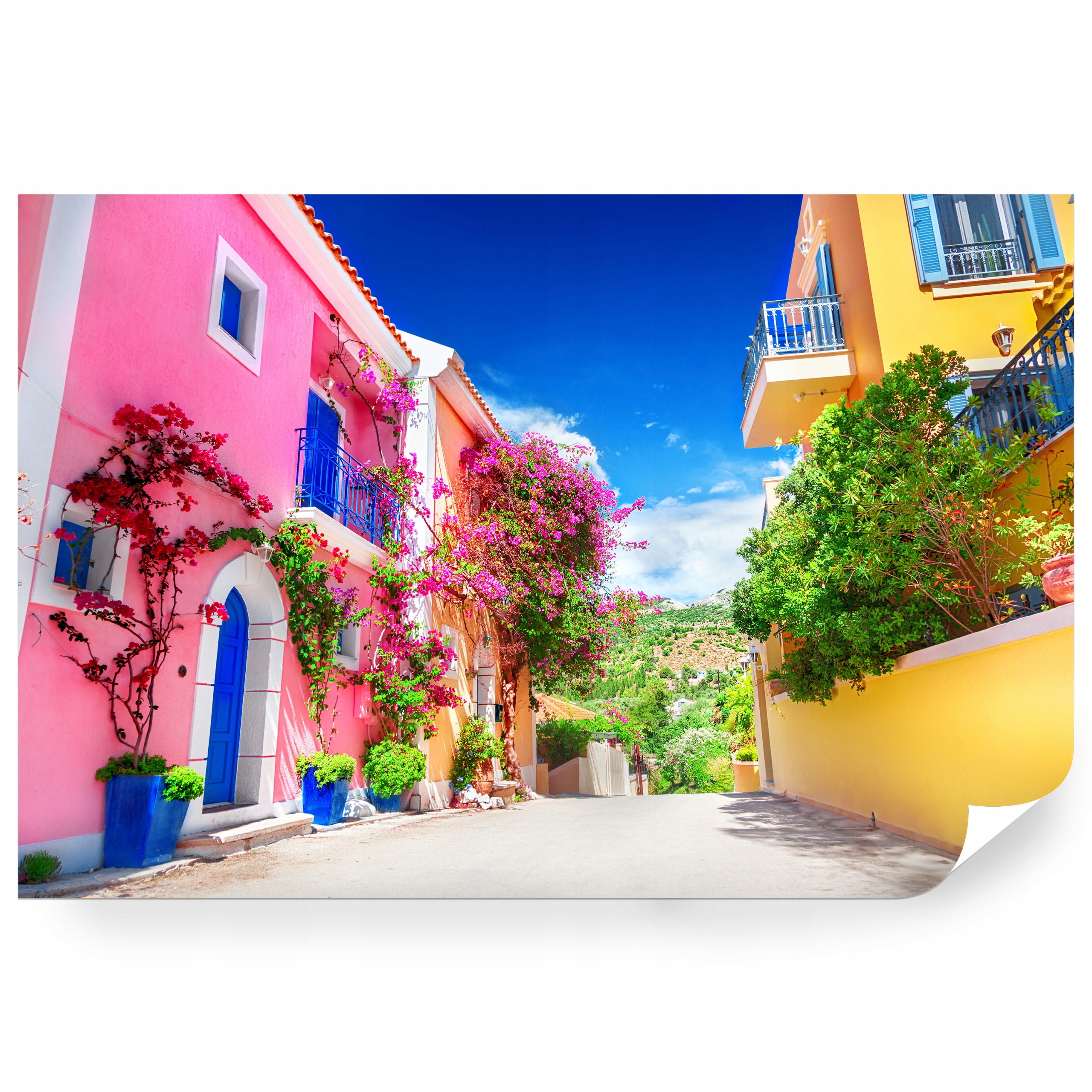 Fototapeta samolepicí Ulička Starého Města Kefalonia 450 x 300 cm